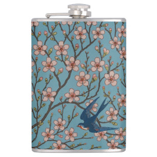 Flasques Walter Crane Almond Blossom & Swallow