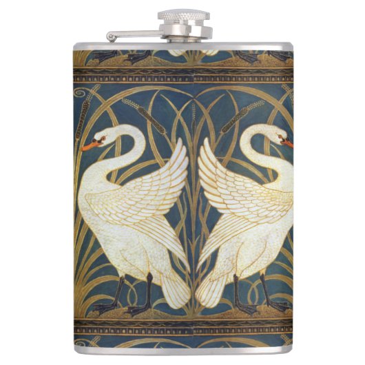 Flasques Walter Crane - Swan, Rush Et Iris Art Nouveau (Devant)