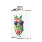 Flasques Watermelon Fun Vacances Gaie Boisson Tropicale (Gauche)