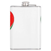 Flasques Watermelon Heart Valentine's Day Free Palestine (Dos)