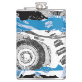 Flasques Wave Mechanism – Custom Vinyl Wrapped Flask  (Devant)