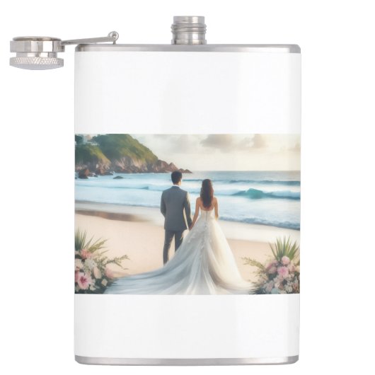 Flasques Wedding Beach Couples (Ouvert)