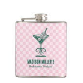 Flasques Week-end Bachelorette Pickleball Moderne & Prosecc (Devant)