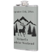 Flasques Week-end de chasse au chevreuil gris rustique pour (Gauche)