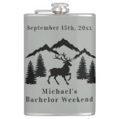 Flasques Week-end de chasse au chevreuil gris rustique pour (Devant)