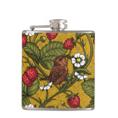 Flasques Wens et fraises sur mustrard (Devant)