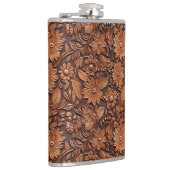 Flasques Western Cowgirl Brown Floral (Droite)