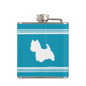 Flasques Westie Silhouette (Dos)