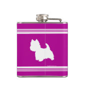 Flasques Westie Silhouette (Dos)