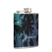 Flasques Whimsical Palm Trees and Starry Night Personalised (Droite)