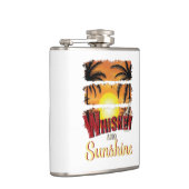 Flasques Whiskey et soleil, alcool orange d'été (Droite)