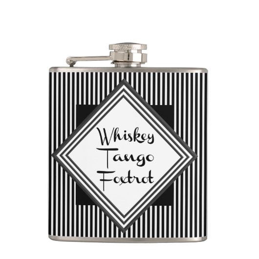 Flasques Whiskey Tango Foxtrot Funny (Devant)