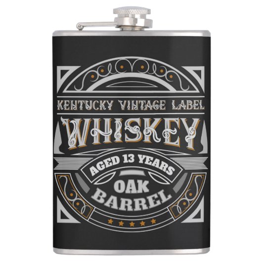 Flasques Whiskey Vintage du Kentucky (Devant)