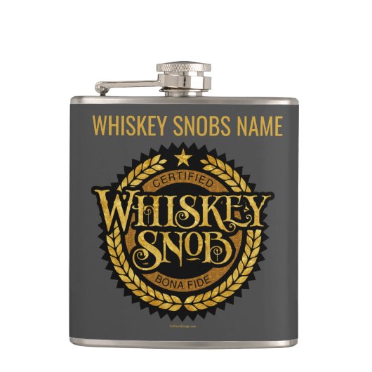 Flasques Whisky snob (Devant)