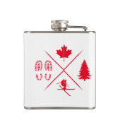 Flasques Whistler Colombie-Britannique Canada Ski minimalis (Dos)