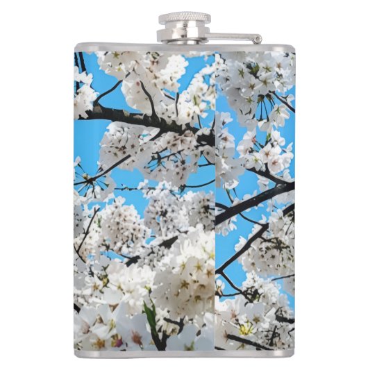 Flasques White Cherry Blossom Flask (Dos)