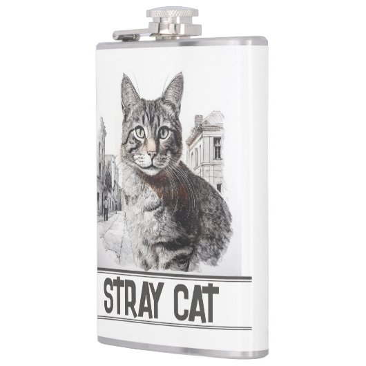 Flasques White Stray Cat (Gauche)