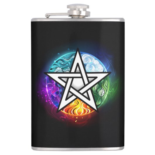 Flasques Wiccan pentagram (Devant)