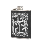 Flasques Wild Me Leopard blanc et noir (Gauche)