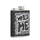 Flasques Wild Me Leopard blanc et noir (Droite)