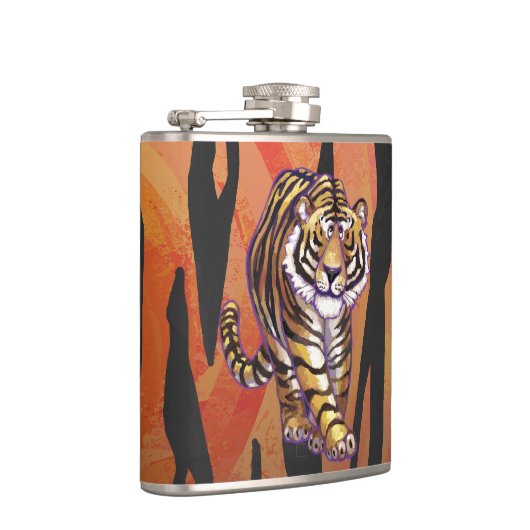 Flasques Wild Me Tiger Hot orange et noir (Droite)