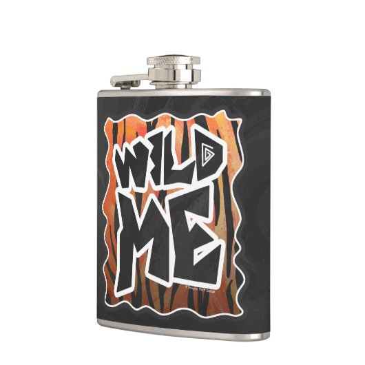 Flasques Wild Me Tiger Hot orange et noir (Gauche)