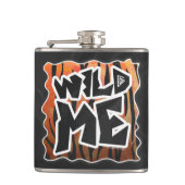 Flasques Wild Me Tiger Hot orange et noir (Devant)