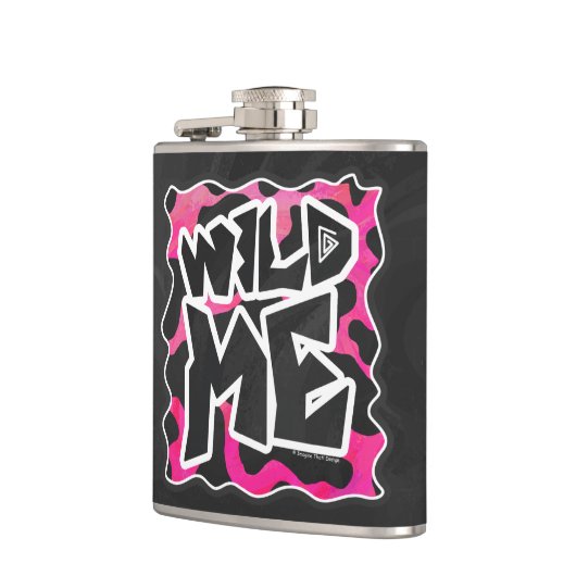 Flasques Wild Me Vache rose et blanc (Gauche)