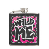 Flasques Wild Me Vache rose et blanc (Devant)