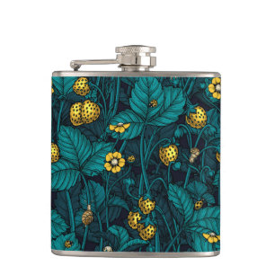 Flasques Wild strawberries, yellow and blue
