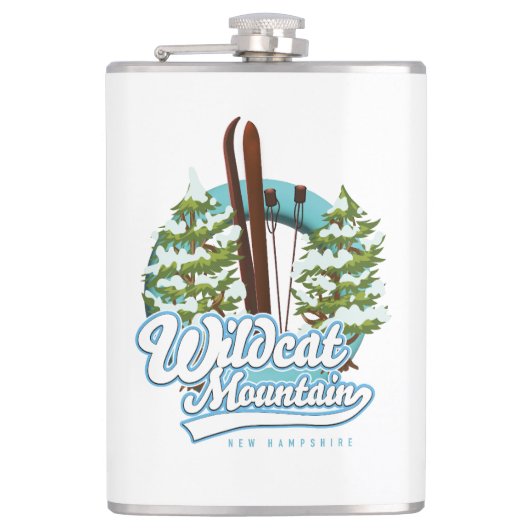 Flasques Wildcat Mountain New Hampshire poster de ski Coffe (Devant)