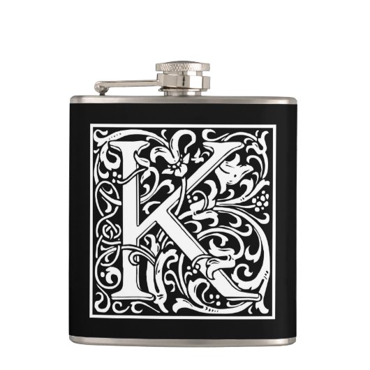 Flasques William Morris Alphabet "K" (Devant)
