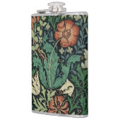 Flasques William Morris Compton Floral Art nouveau Motif (Gauche)