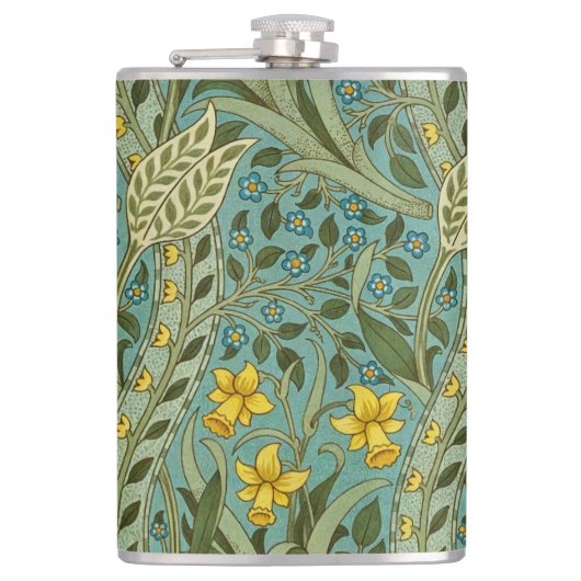 Flasques William Morris Daffodil Motif Floral Classique (Devant)