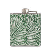 Flasques william morris marigold fleurs vertes (Dos)