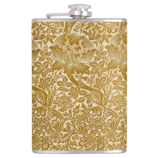 Flasques William Morris Rose & chardon Floral Golden (Devant)