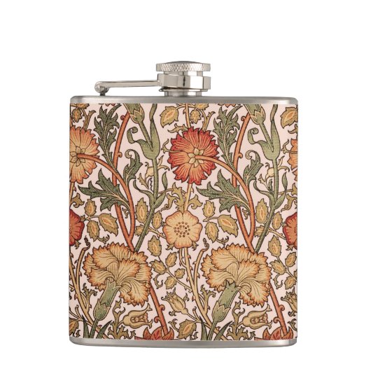 Flasques William Morris Rose Flower Fond d'écran Motif (Devant)