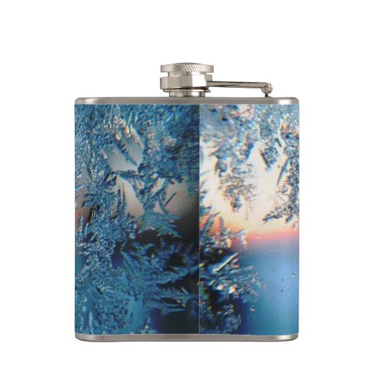 Flasques Winter Sunlight Through Frosted Ice Crystals Glass (Dos)