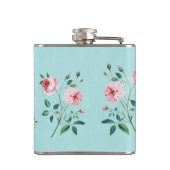 Flasques Wonderland Tea Party Aqua Rose Flask (Dos)