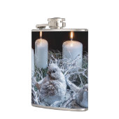 Flasques Wreath de l'Avent blanc (Gauche)