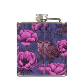 Flasques Wrens dans le jardin de l'anémone (Dos)