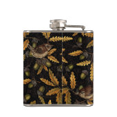 Flasques Wrens et cors sur noir (Dos)