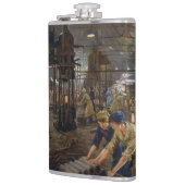 Flasques WW1 1918 Les femmes qui travaillent dans une usine (Gauche)