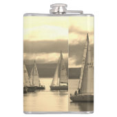 Flasques Yachts à Rothesay Bay, Ecosse. Whisky de marin (Dos)