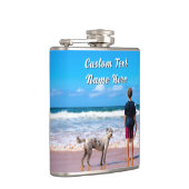 Flasques Your Pet Photo Flask Personalized Text (Droite)