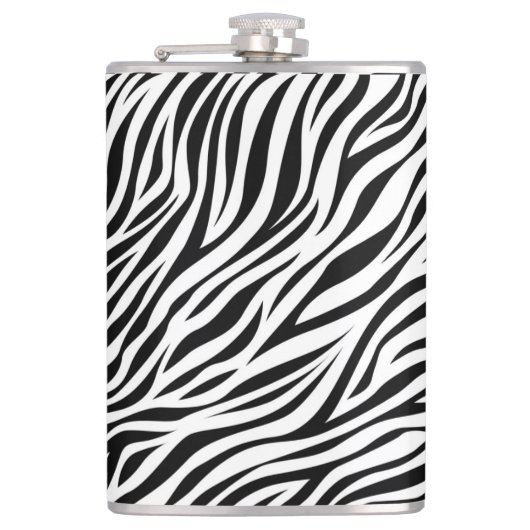 Flasques Zebra Animal Skin Imprimer Motif-15391 (Devant)