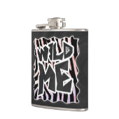 Flasques Zebra Black and Pink Wild me (Gauche)