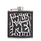 Flasques Zebra Black and Pink Wild me (Devant)