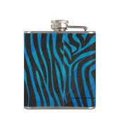 Flasques Zebra Black et Blue Print (Dos)