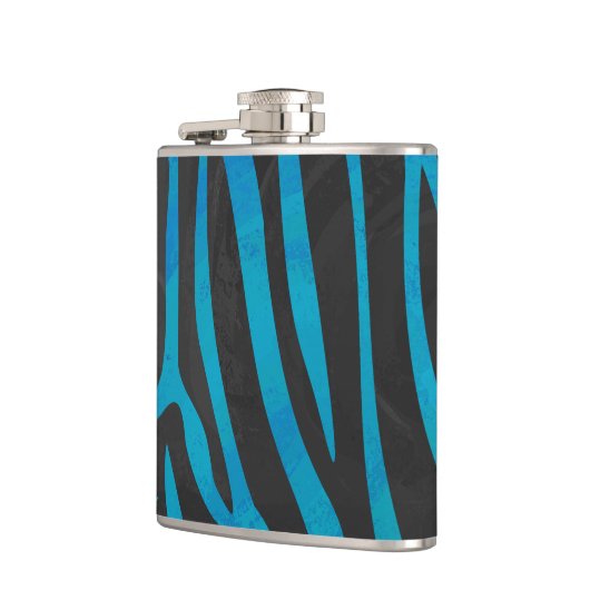 Flasques Zebra Black et Blue Print (Gauche)